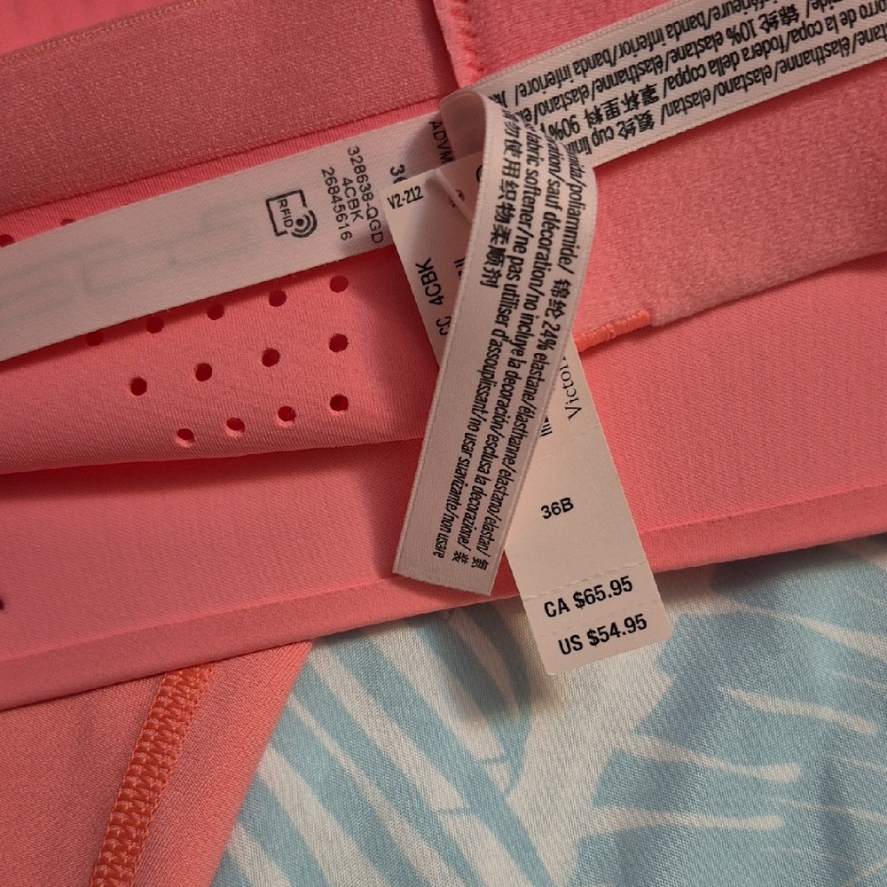 Victoria's Secret salmon pink Leggings - Picture 4 of 8